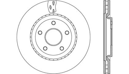 Тормозной диск (OPEN PARTS: BDA2674.20)