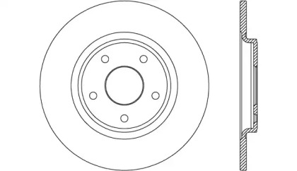 Тормозной диск (OPEN PARTS: BDA2675.10)