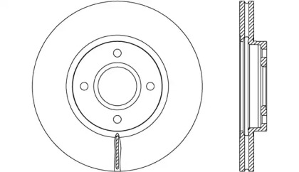 Тормозной диск (OPEN PARTS: BDA2688.20)