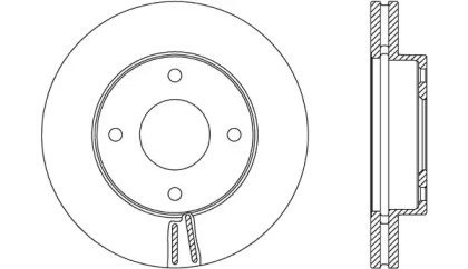 Тормозной диск (OPEN PARTS: BDA2693.20)