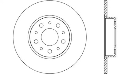 Тормозной диск (OPEN PARTS: BDA2695.10)