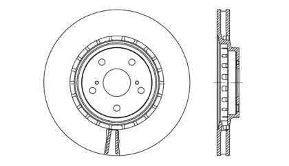 Тормозной диск (OPEN PARTS: BDA2718.20)