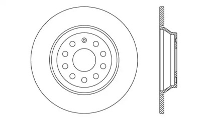 Тормозной диск (OPEN PARTS: BDA2721.10)