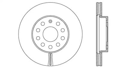 Тормозной диск (OPEN PARTS: BDA2722.20)