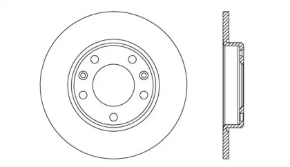 Тормозной диск (OPEN PARTS: BDA2723.10)