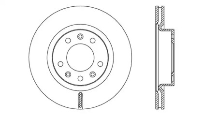 Тормозной диск (OPEN PARTS: BDA2724.20)