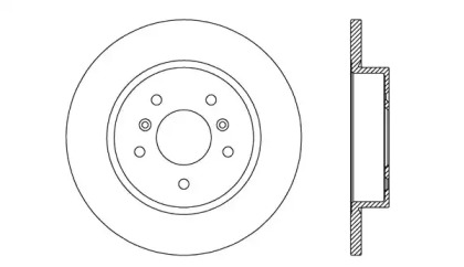 Тормозной диск (OPEN PARTS: BDA2726.10)