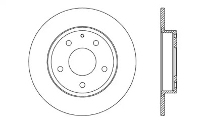 Тормозной диск (OPEN PARTS: BDA2728.10)