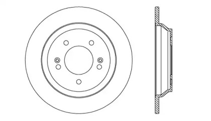 Тормозной диск (OPEN PARTS: BDA2731.10)