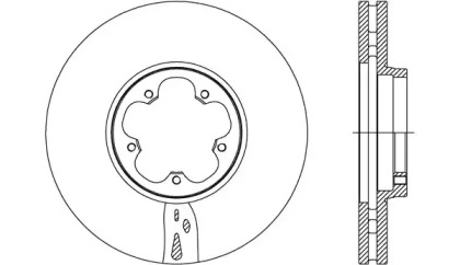 Тормозной диск (OPEN PARTS: BDA2736.20)