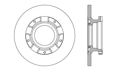 Тормозной диск (OPEN PARTS: BDA2737.10)