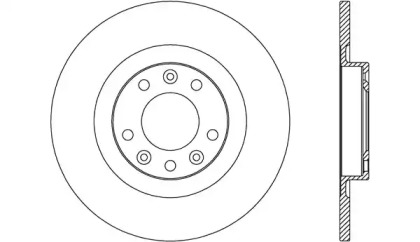 Тормозной диск (OPEN PARTS: BDA2741.10)