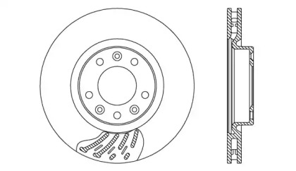 Тормозной диск (OPEN PARTS: BDA2742.20)