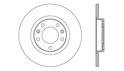 Тормозной диск (OPEN PARTS: BDA2743.10)