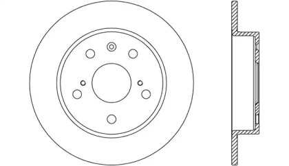 Тормозной диск (OPEN PARTS: BDA2773.10)