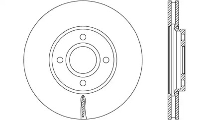 Тормозной диск (OPEN PARTS: BDA2777.20)