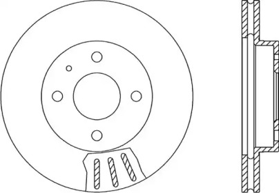 Тормозной диск (OPEN PARTS: BDR1014.20)