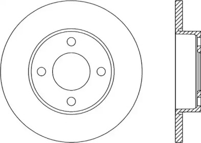 Тормозной диск (OPEN PARTS: BDR1019.10)