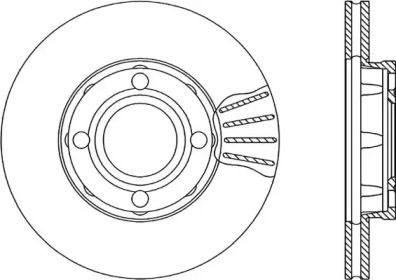 Тормозной диск (OPEN PARTS: BDR1020.20)