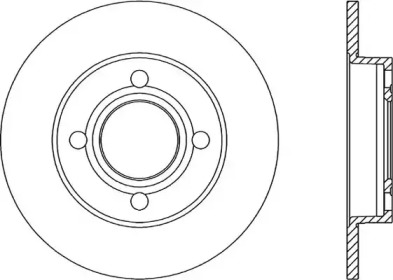 Тормозной диск (OPEN PARTS: BDR1022.10)