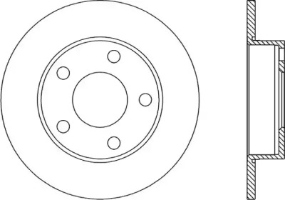 Тормозной диск (OPEN PARTS: BDR1030.10)