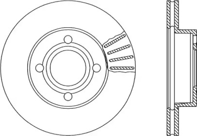 Тормозной диск (OPEN PARTS: BDR1032.20)