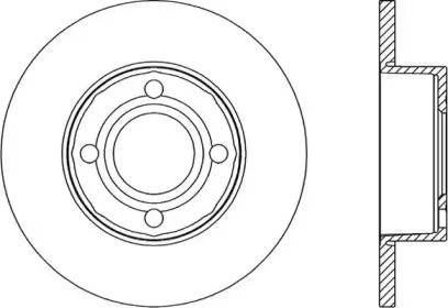 Тормозной диск (OPEN PARTS: BDR1035.10)