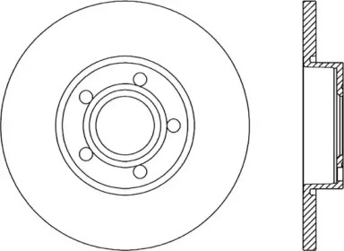 Тормозной диск (OPEN PARTS: BDR1037.10)