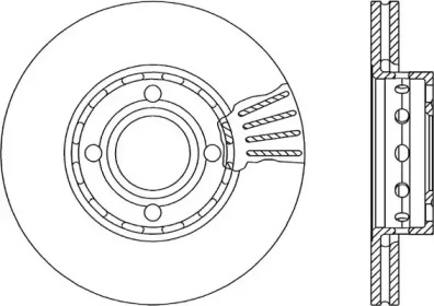 Тормозной диск (OPEN PARTS: BDR1040.20)