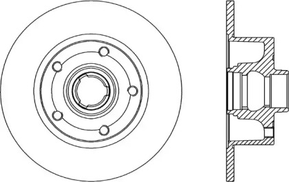 Тормозной диск (OPEN PARTS: BDR1044.10)