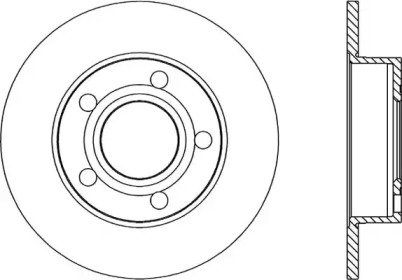 Тормозной диск (OPEN PARTS: BDR1045.10)