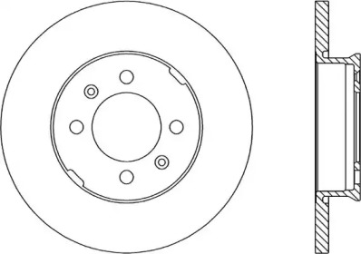 Тормозной диск (OPEN PARTS: BDR1049.10)