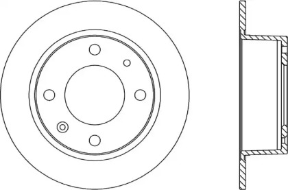 Тормозной диск (OPEN PARTS: BDR1104.10)