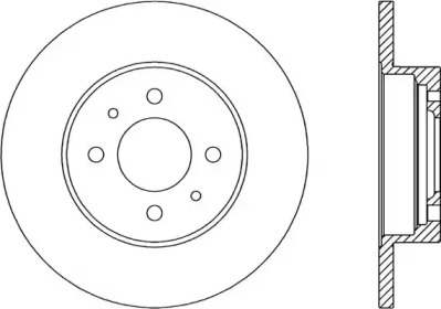 Тормозной диск (OPEN PARTS: BDR1133.10)