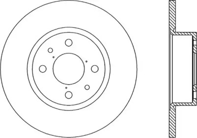 Тормозной диск (OPEN PARTS: BDR1135.10)