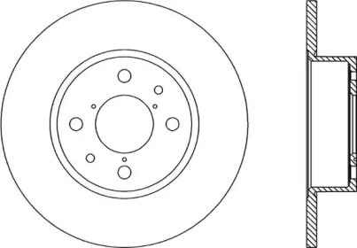 Тормозной диск (OPEN PARTS: BDR1137.10)