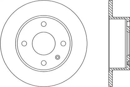 Тормозной диск (OPEN PARTS: BDR1171.10)