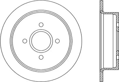 Тормозной диск (OPEN PARTS: BDR1187.10)