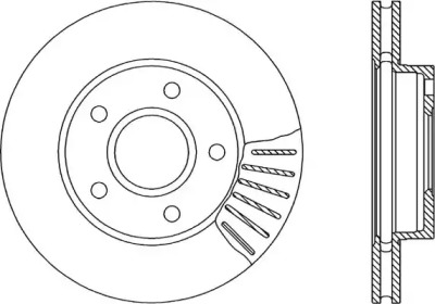 Тормозной диск (OPEN PARTS: BDR1189.20)