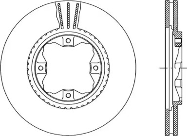 Тормозной диск (OPEN PARTS: BDR1220.20)