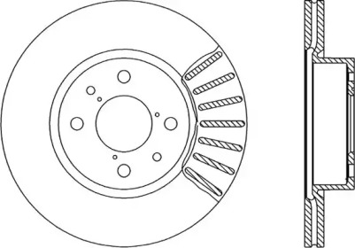 Тормозной диск (OPEN PARTS: BDR1230.20)