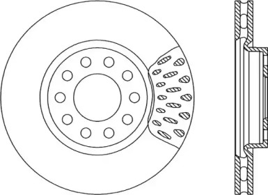 Тормозной диск (OPEN PARTS: BDR1233.20)