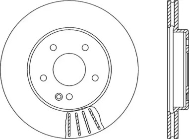 Тормозной диск (OPEN PARTS: BDR1296.20)