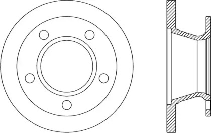 Тормозной диск (OPEN PARTS: BDR1304.10)