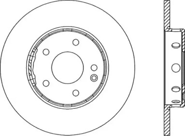 Тормозной диск (OPEN PARTS: BDR1312.10)