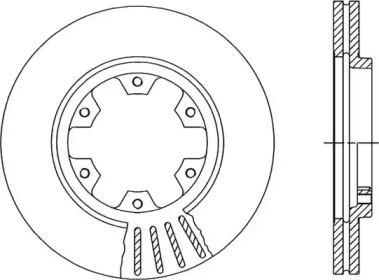 Тормозной диск (OPEN PARTS: BDR1384.20)