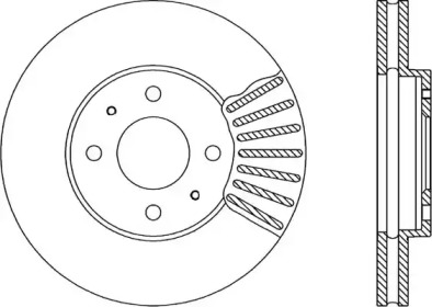 Тормозной диск (OPEN PARTS: BDR1399.20)