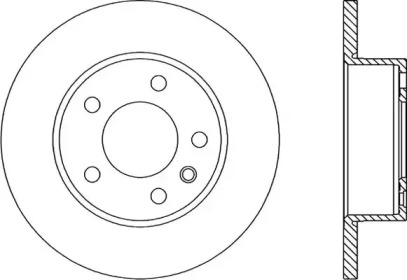 Тормозной диск (OPEN PARTS: BDR1406.10)