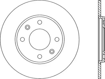 Тормозной диск (OPEN PARTS: BDR1433.10)