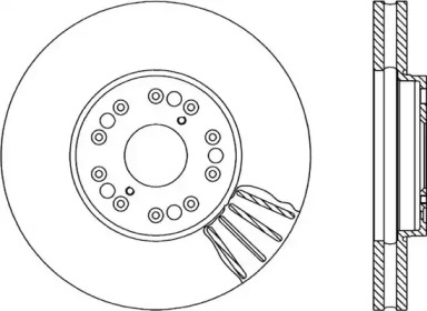 Тормозной диск (OPEN PARTS: BDR1562.20)